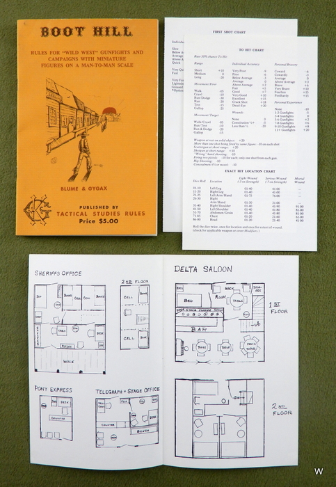 BOOT HILL Wild West RPG (1st Edition, 1st Printing)
