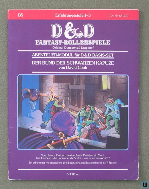 Der Bund Der Schwarzen Kapuze (Dungeons Dragons B5) Veiled Society German