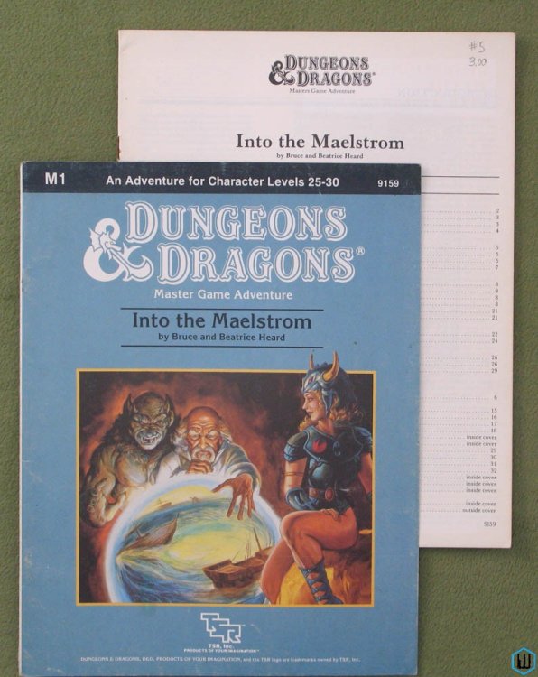 Into the Maelstrom (Dungeons & Dragons Module M1) Original 1985 edition