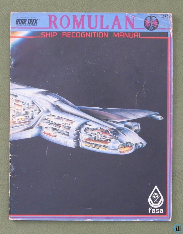 Romulan Ship Recognition Manual - PLAY COPY (Star Trek Role Playing Game RPG)