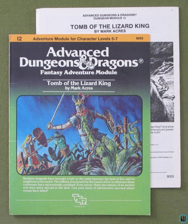 Tomb of the Lizard King - 1st print PLAY COPY (Advanced Dungeons Dragons I2) TSR 9055