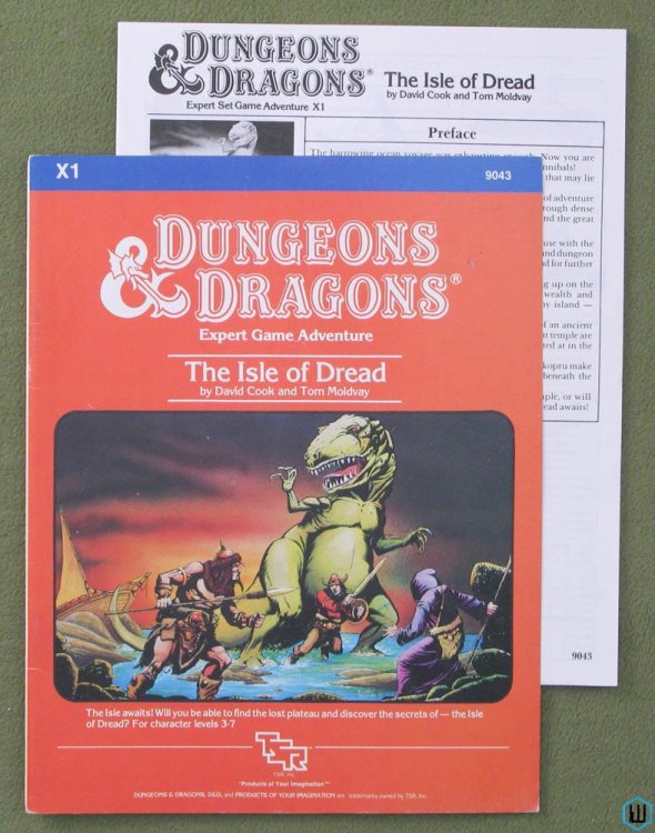 The Isle of Dread (Dungeons Dragons Expert RPG Adventure X1) BECMI