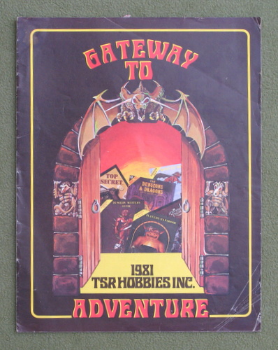 Gateway to Adventure (TSR 1981 Brown Catalog / Catalogue) - 3RD PRINT