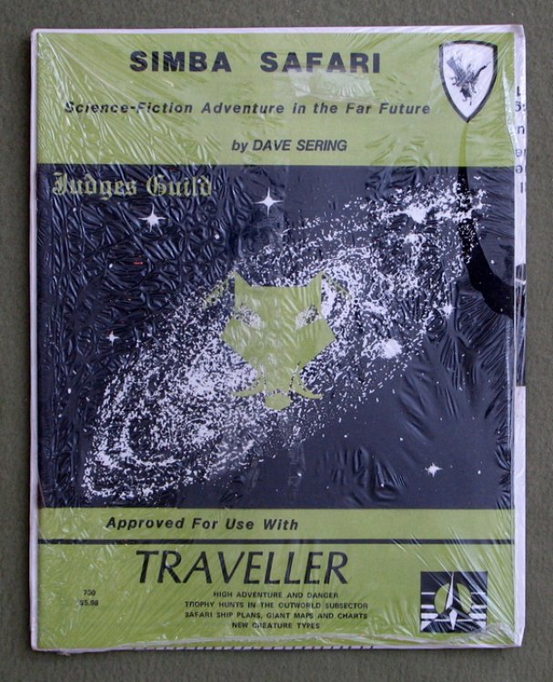 Simba Safari - SHRINKWRAP (Traveller RPG Adventure) w Map