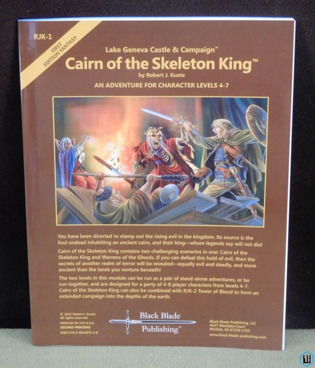 Cairn of the Skeleton King (Dungeons Dragons) Robert Kuntz