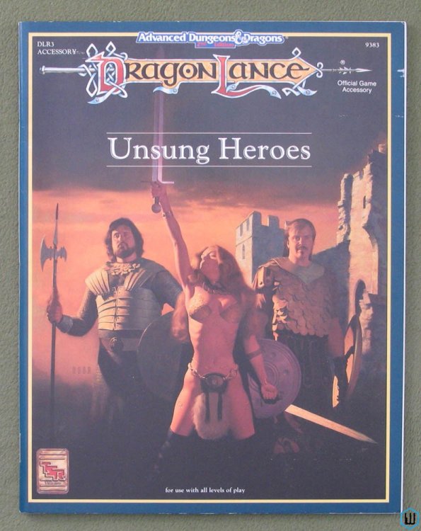 Unsung Heroes (Advanced Dungeons Dragons Dragonlance DLR3) Original 1993 edition