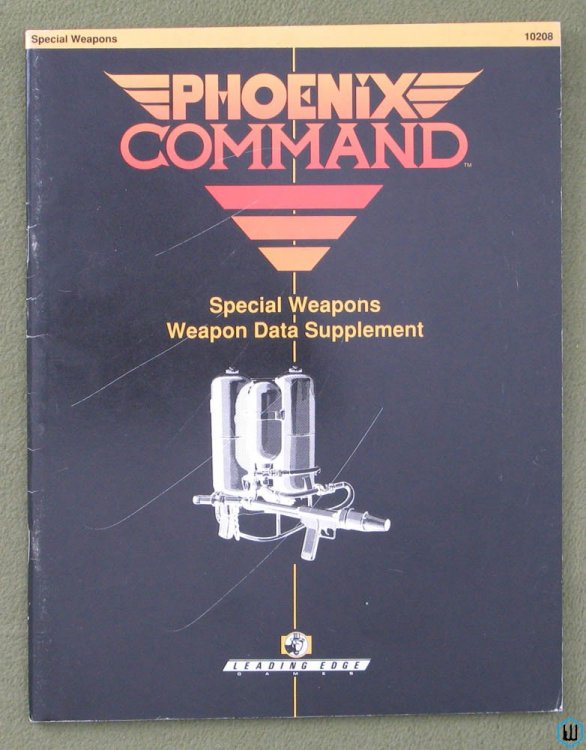Special Weapons Data Supplement (Phoenix Command RPG)