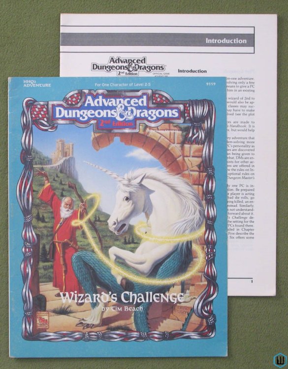 Wizard's Challenge (Advanced Dungeons Dragons HHQ2) Original 1992 edition