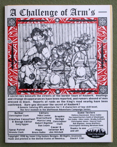A Challenge of Arm's (Wolfmoon Adventure Campaign, Vol 1)