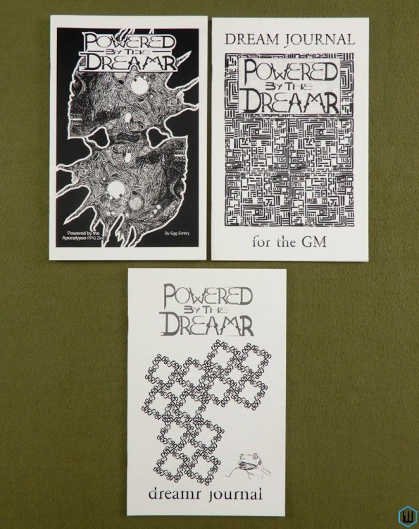 POWERED by the DREAMR lot set of 3 (Apocalypse Zinegame RPG) Egg Embry