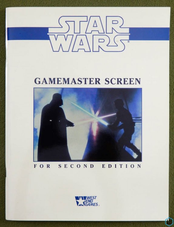 Gamemaster GM Screen NICE (Star Wars D6 RPG 2nd Edition)