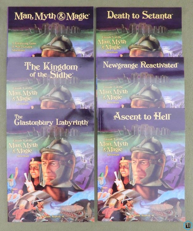 MAN MYTH MAGIC RPG reprint lot: Classic Core Rules plus 5 Adventures!