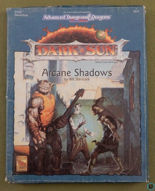 Arcane Shadows - PLAY SET (Advanced Dungeons Dragons Dark Sun DSQ2)