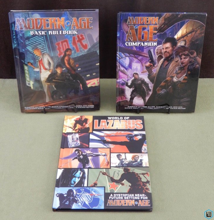 Modern Age Basic Rulebook + Companion + World Lazarus (Fantasy AGE)
