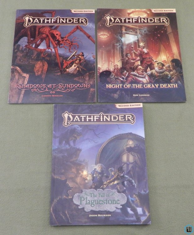 Fall of Plaguestone / Shadows at Sundown / Night Gray Death (Pathfinder RPG)
