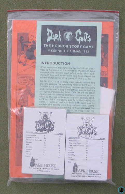 Dark Cults: Horror Story Game (Kenneth Rahman) 1983