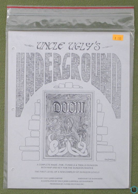 Uncle Ugly's Underground (Second 2nd printing) Tunnels & Trolls RPG