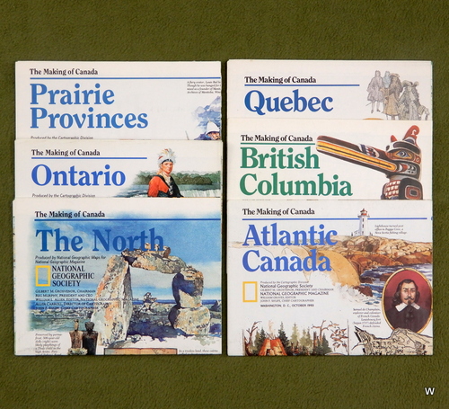 Making of Canada: Lot of 6 (National Geographic Maps)