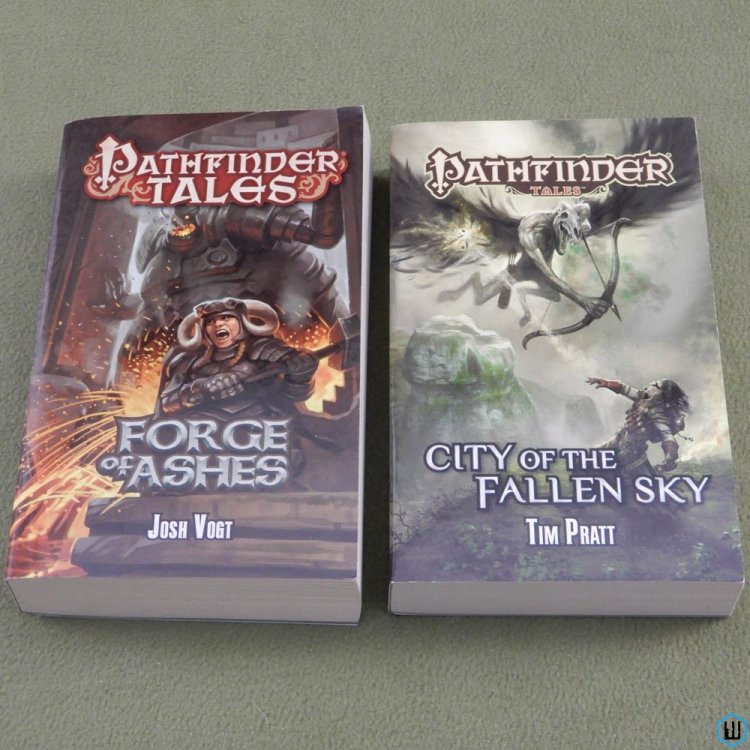 Pathfinder Tales Lot of 2: City Fallen Sky (Tim Pratt), Forge of Ashes (Josh Vogt)