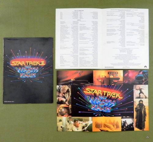 Star Trek Wrath of Khan Original 1982 Movie Press Kit Booklet & small poster