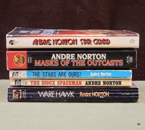 Andre Norton 5 fantasy science fiction book set lot