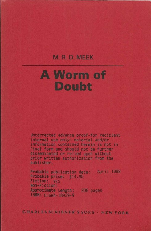 A WORM OF DOUBT