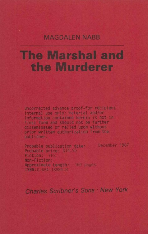 THE MARSHAL AND THE MURDERER