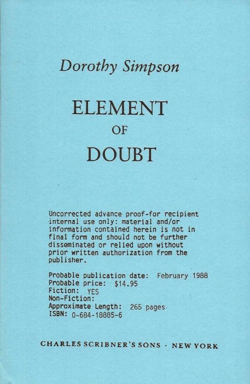 ELEMENT OF DOUBT