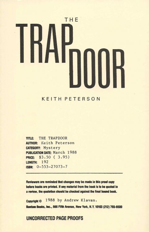 THE TRAPDOOR