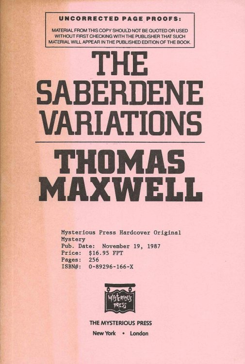 THE SABERDENE VARIATIONS