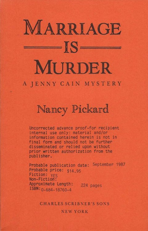 MARRIAGE IS MURDER