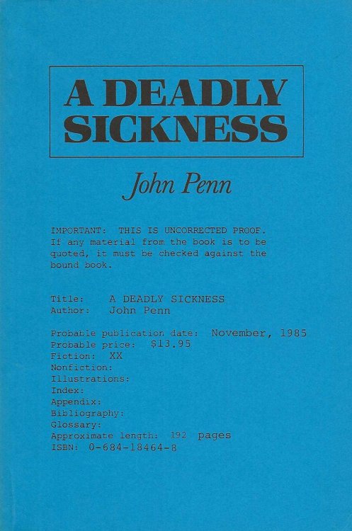 A DEADLY SICKNESS
