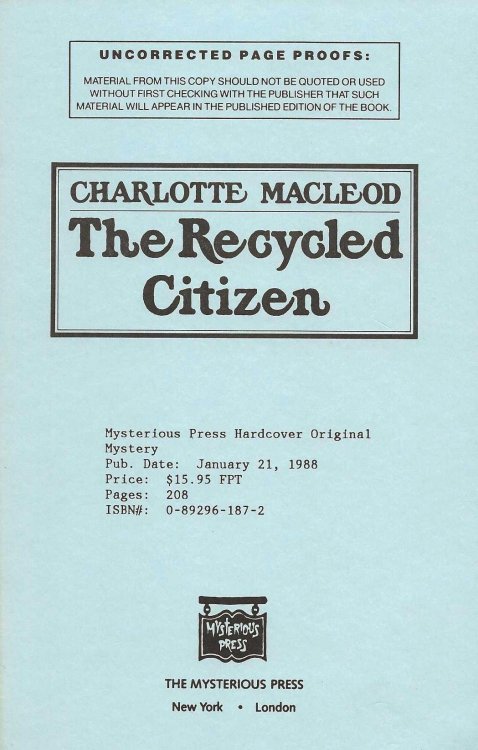 THE RECYCLED CITIZEN