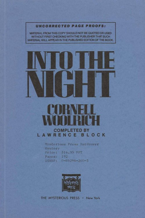 INTO THE NIGHT