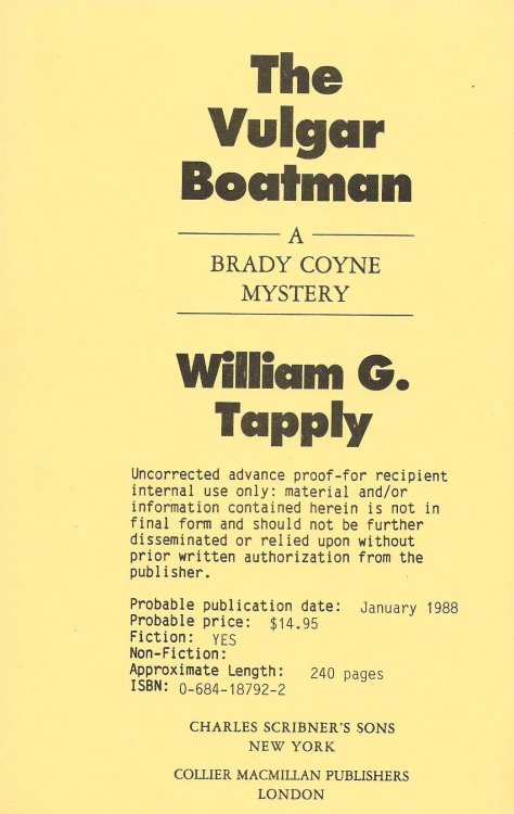 THE VULGAR BOATMAN