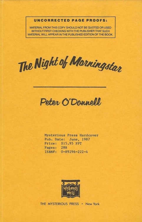 THE NIGHT OF MORNINGSTAR