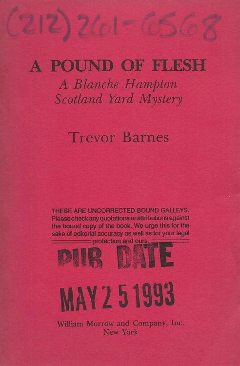 A POUND OF FLESH