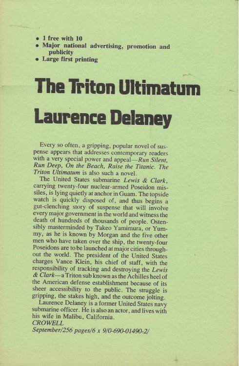 THE TRITON ULTIMATUM