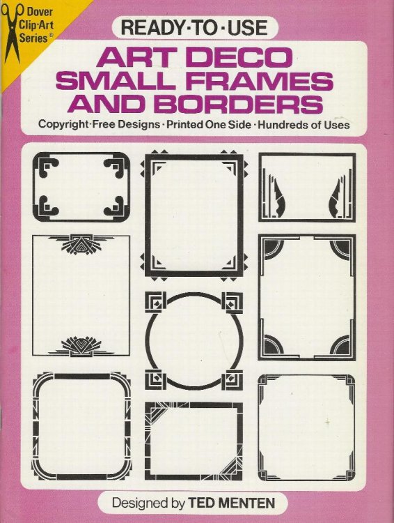 ART DECO SMALL FRAMES AND BORDERS