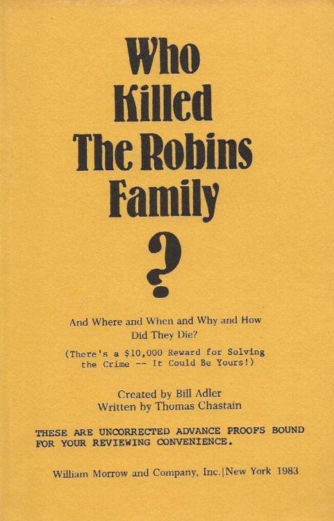 WHO KILLED THE ROBINS FAMILY