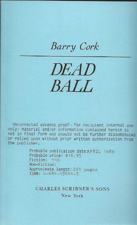 DEAD BALL Introducing Inspector Angus Straun