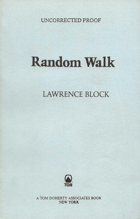 RANDOM WALK A Novel For A New Age