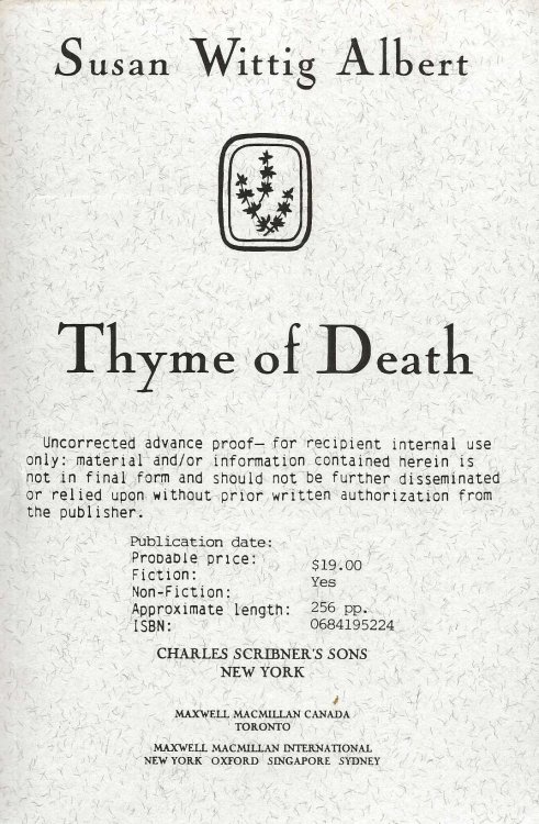 THYME OF DEATH