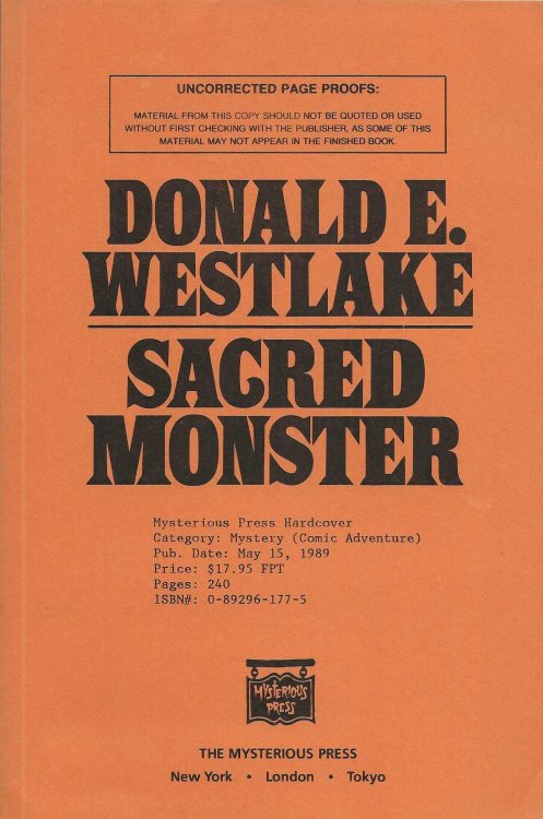 SACRED MONSTER