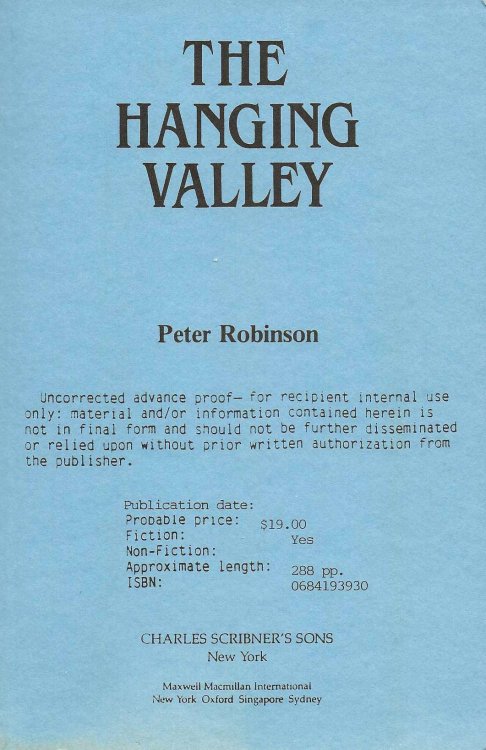 THE HANGING VALLEY