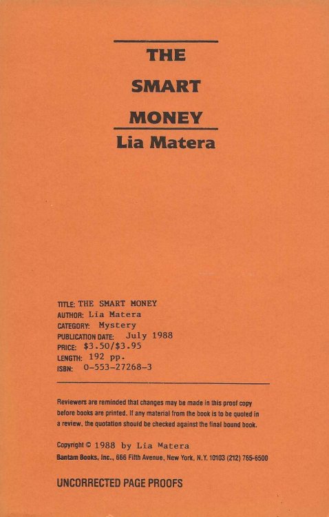 THE SMART MONEY