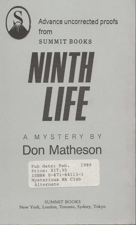 NINTH LIFE