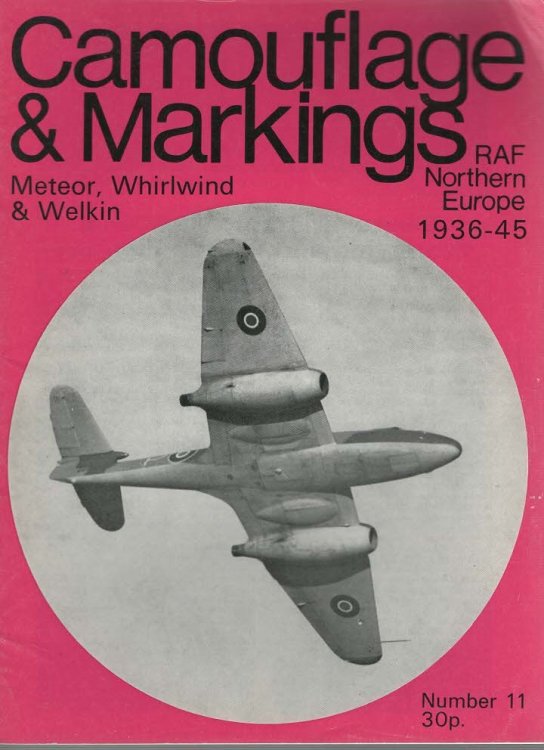 Camouflage & Markings No.11 Meteor, Whirlwind & Welkin RAF Northern Europe 1936-45