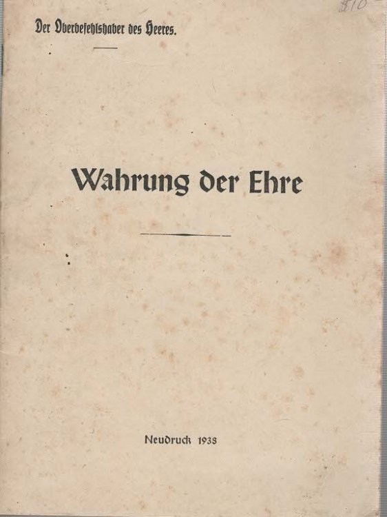 Maintaining Honor (all german text)