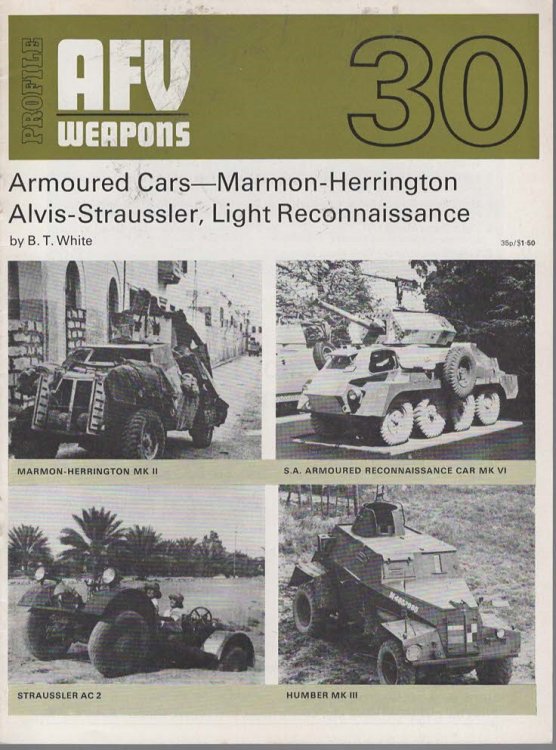 Armoured Cars-Marmon-Herringtons, Alivis-Straussler, Light Reconnaissance
